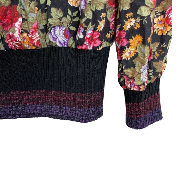 Vintage Leslie Fay 80s Floral Print Sports Top & Pencil Skirt Coordinates - Picture 10 of 14